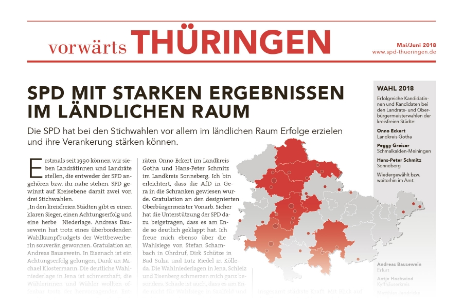 Vorwärts Titelseite Juni 2018